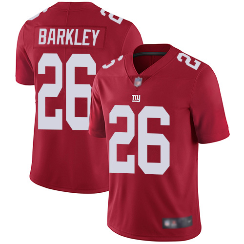 Men New York Giants #26 Saquon Barkley Red Limited Red Inverted Legend Football NFL Jersey